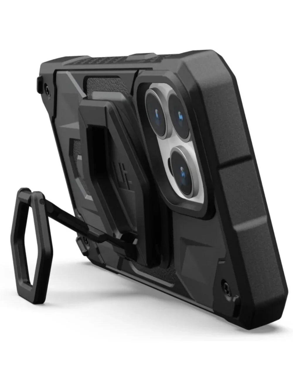 Magnetic Phone Ring Stand - MagSafe Compatible, Sleek Black Design, Hands-Free